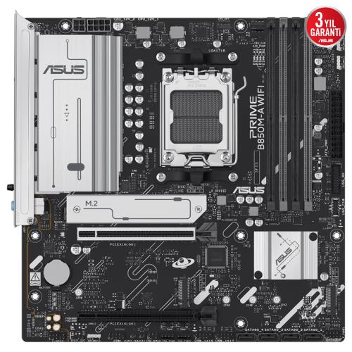ASUS PRIME B850M-A WIFI AM5 DDR5 SES GLAN DP/HDMI SATA3 USB3.2 mATX